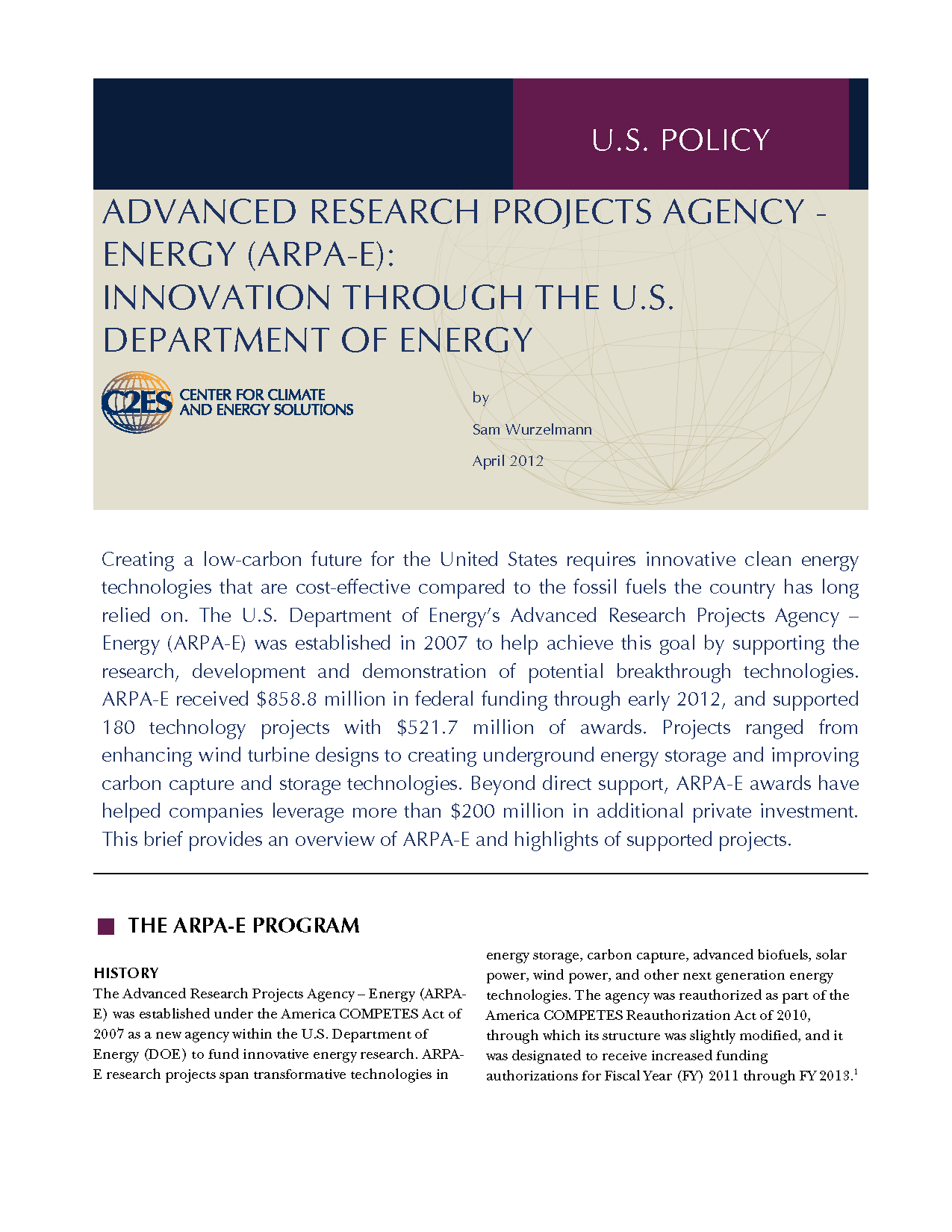 advanced research projects agency definition