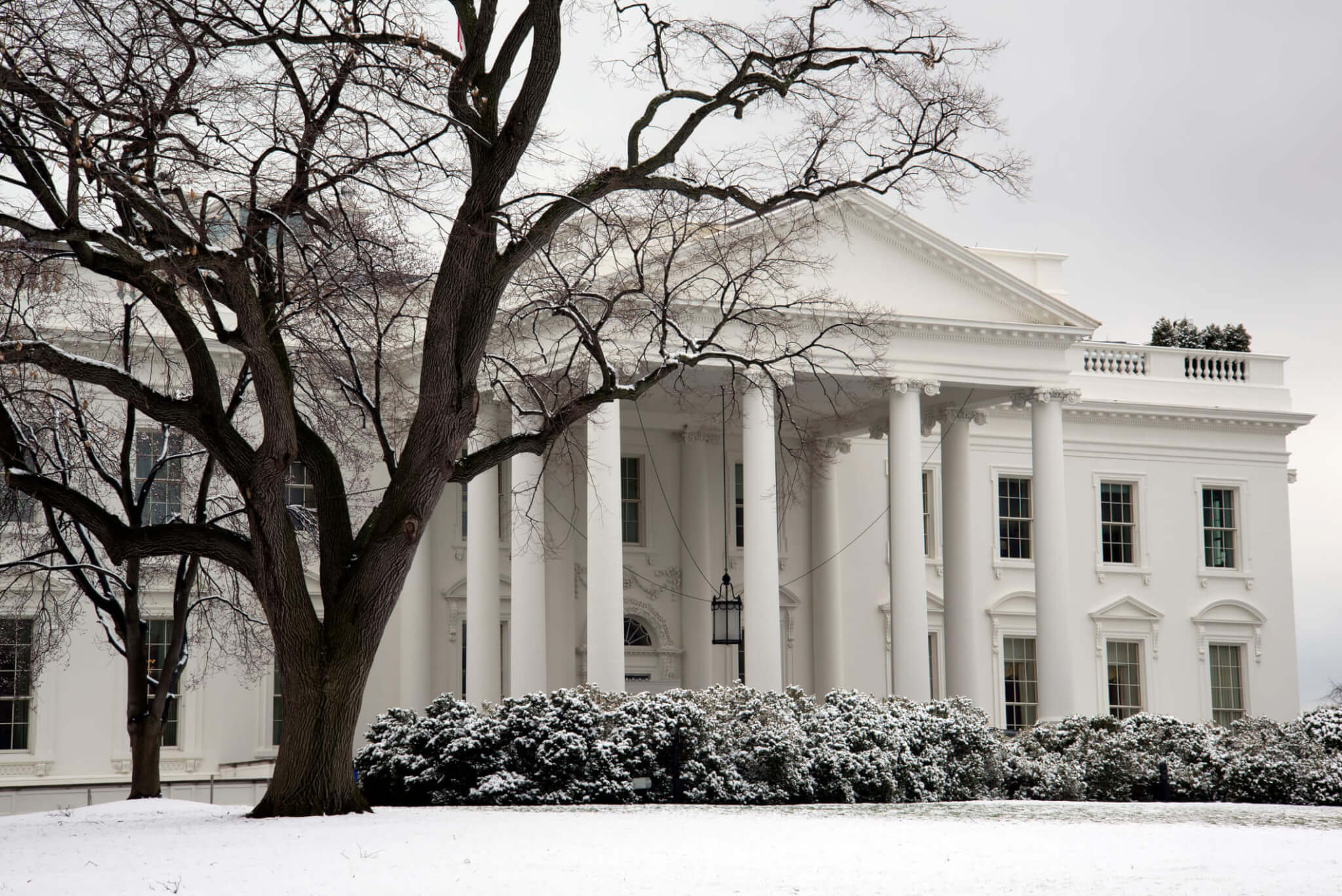 white house winter photo